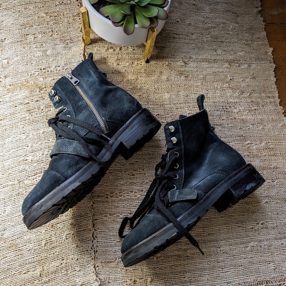 ALLSAINTS Donita Combat Suede boots - Picture 3 of 6